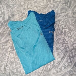 Under Armour Blue and Teal T-Shirts